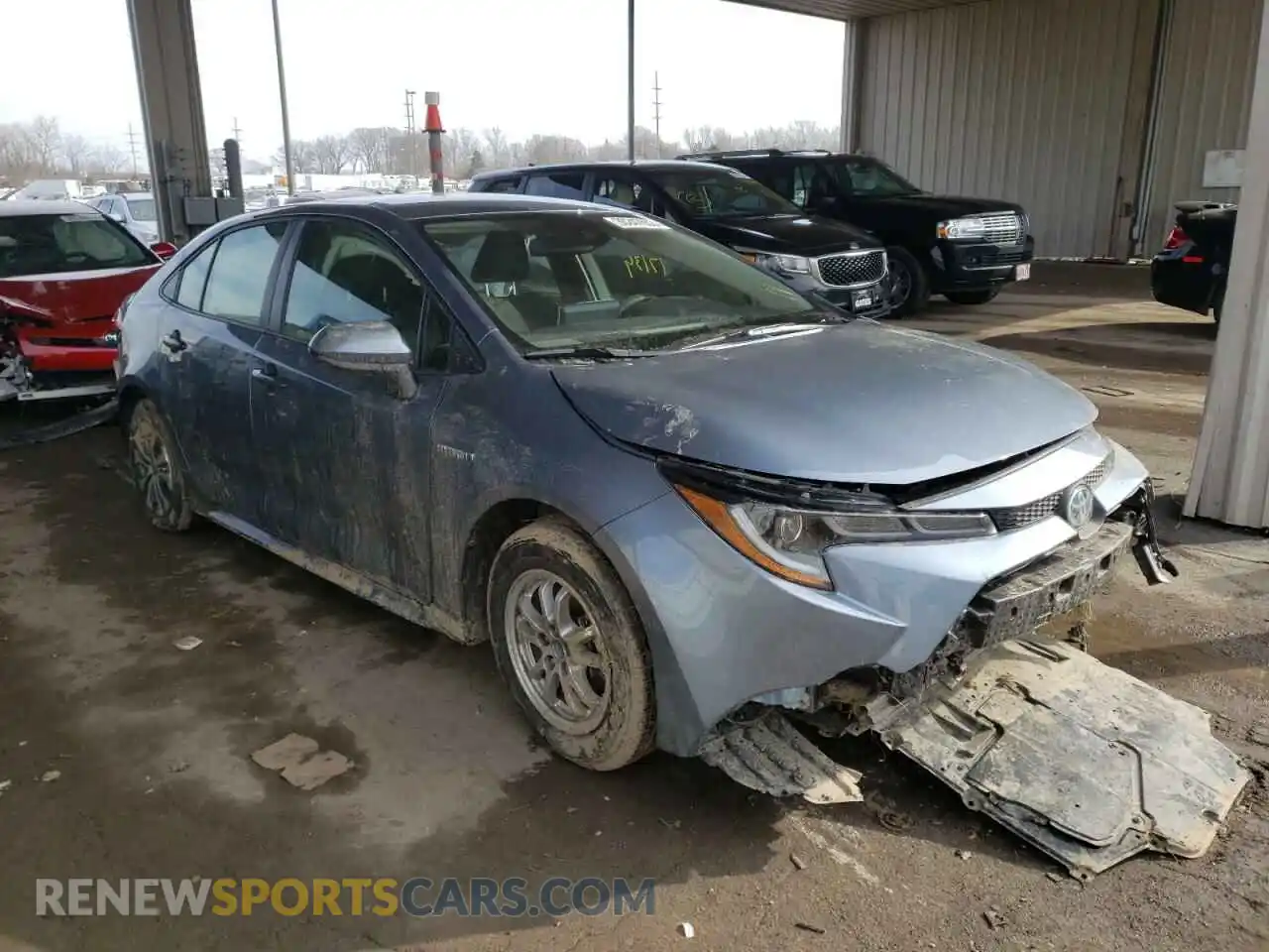 1 Photograph of a damaged car JTDEAMDE9MJ011109 TOYOTA COROLLA 2021