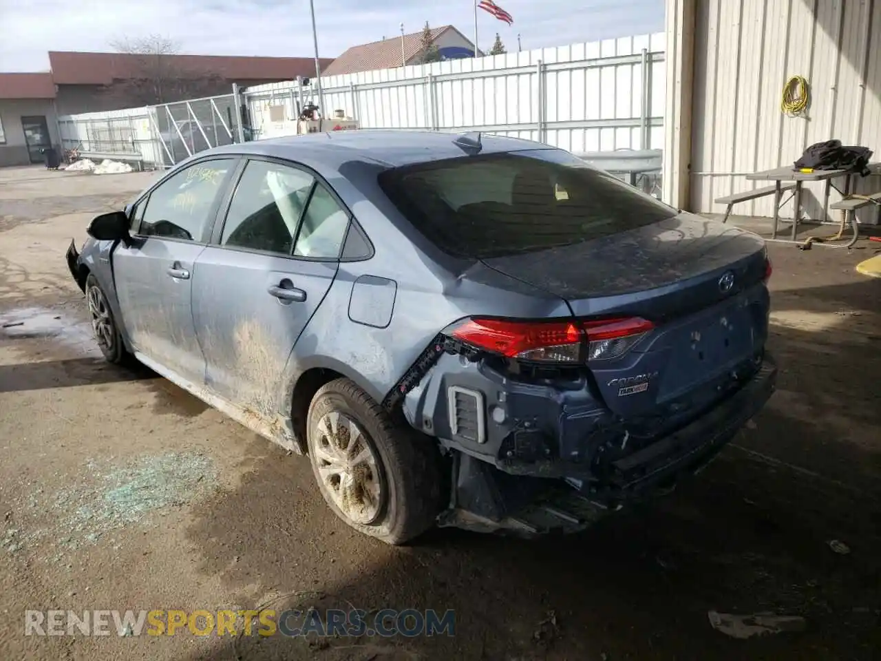 3 Photograph of a damaged car JTDEAMDE9MJ011109 TOYOTA COROLLA 2021