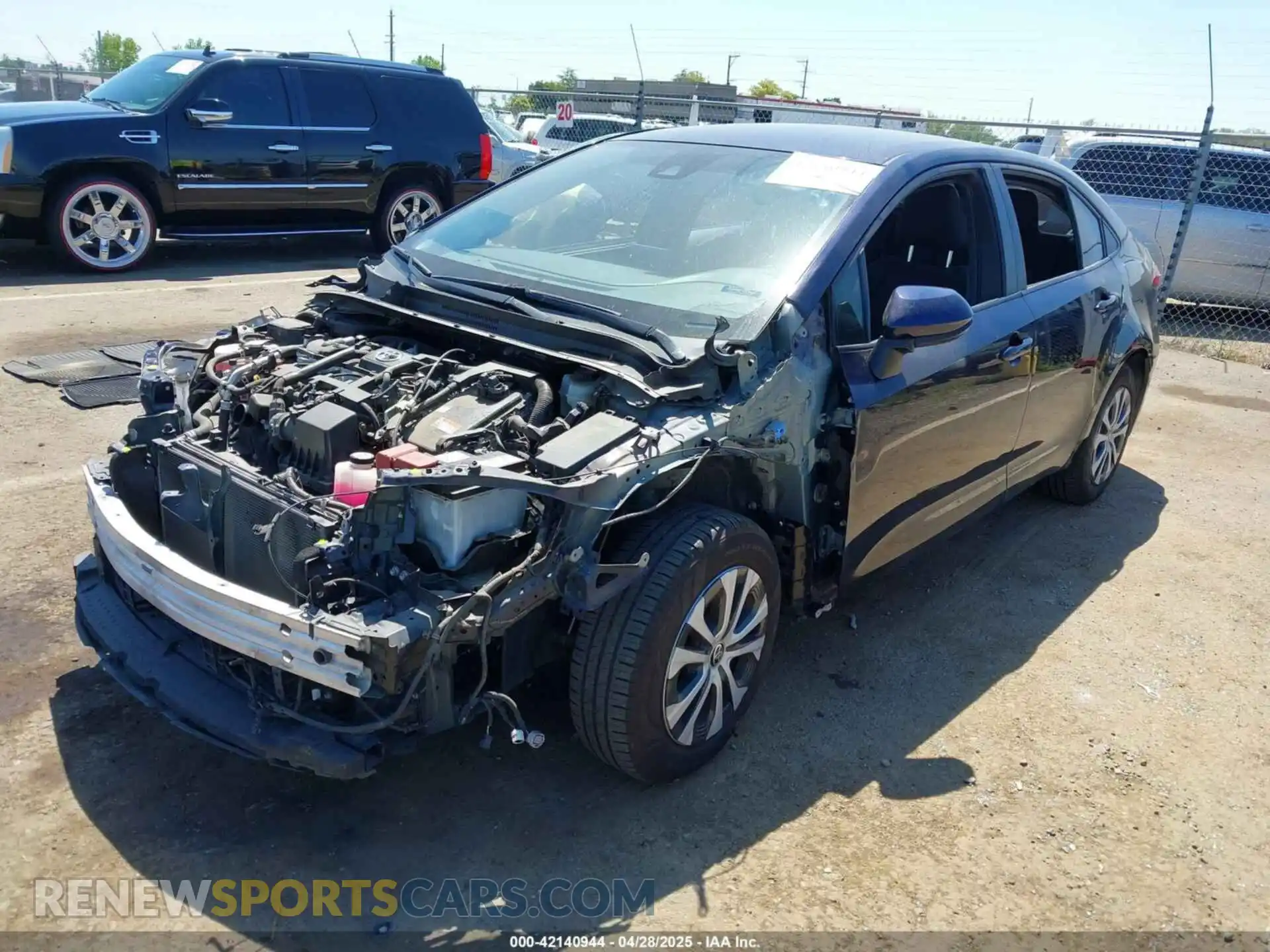 2 Photograph of a damaged car JTDEAMDE9MJ011644 TOYOTA COROLLA 2021