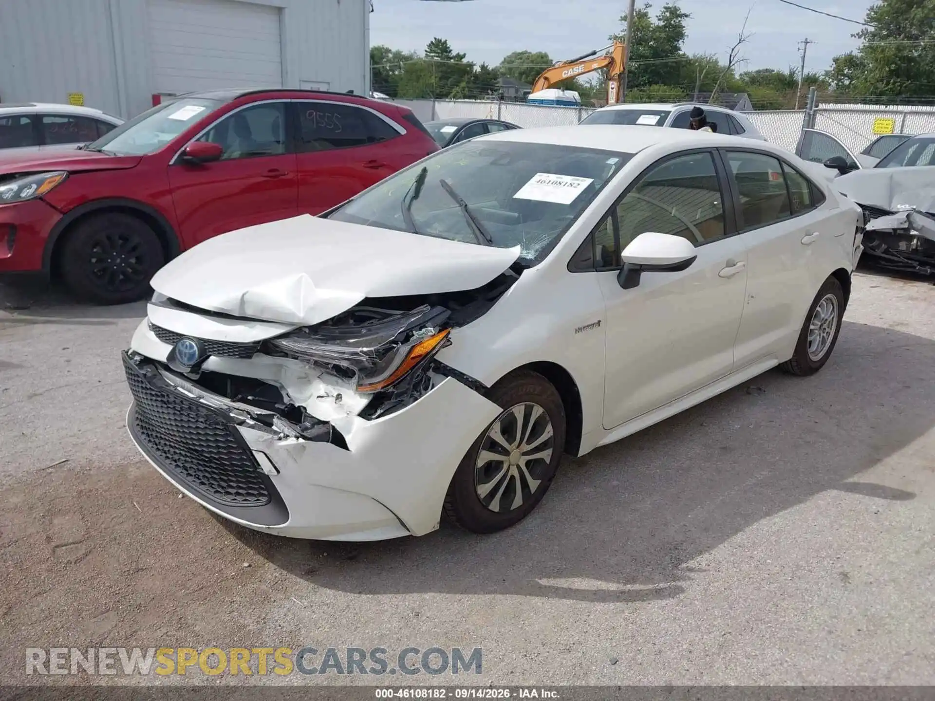 2 Photograph of a damaged car JTDEAMDE9MJ018478 TOYOTA COROLLA 2021