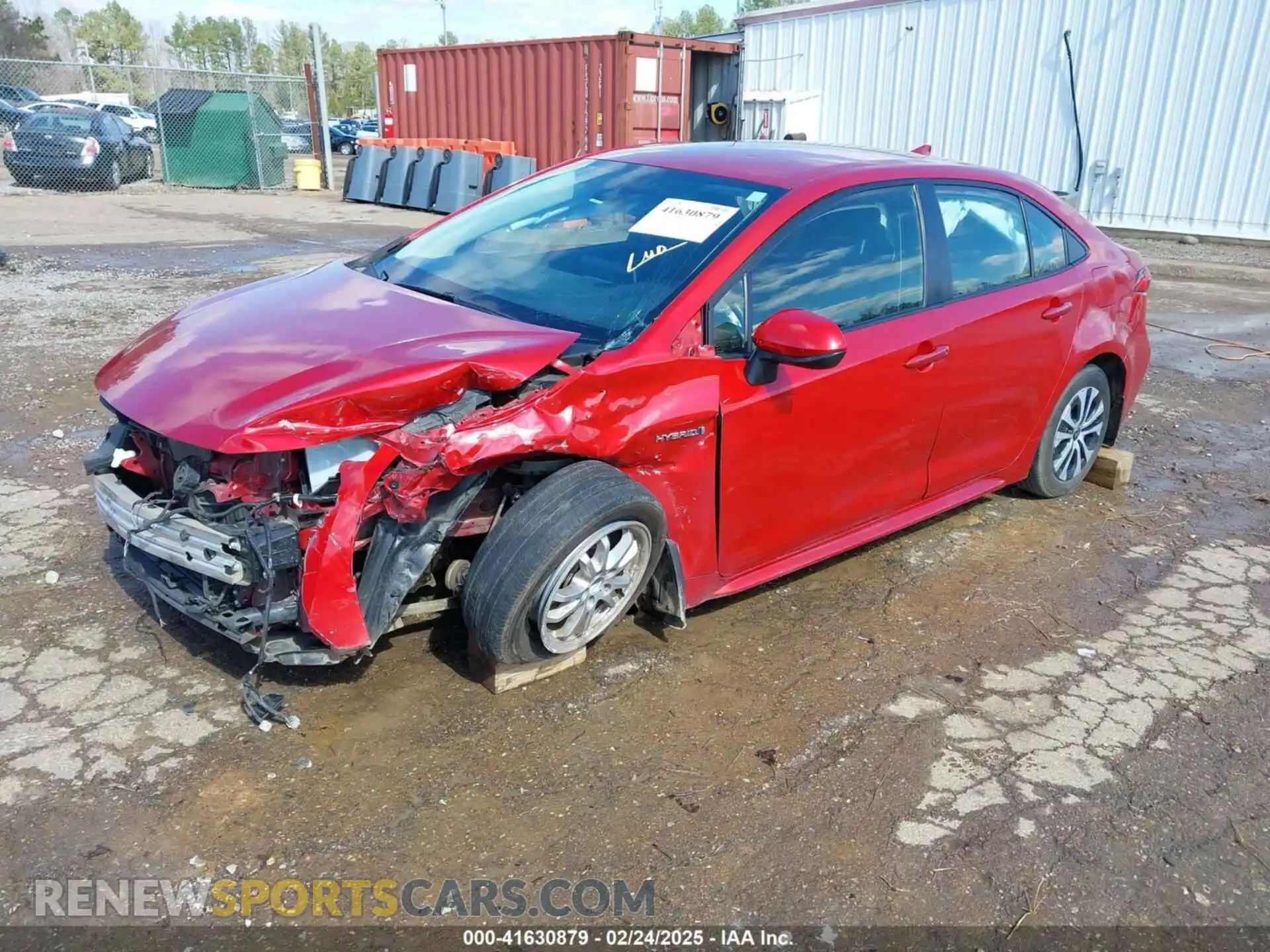 2 Photograph of a damaged car JTDEAMDE9MJ019968 TOYOTA COROLLA 2021