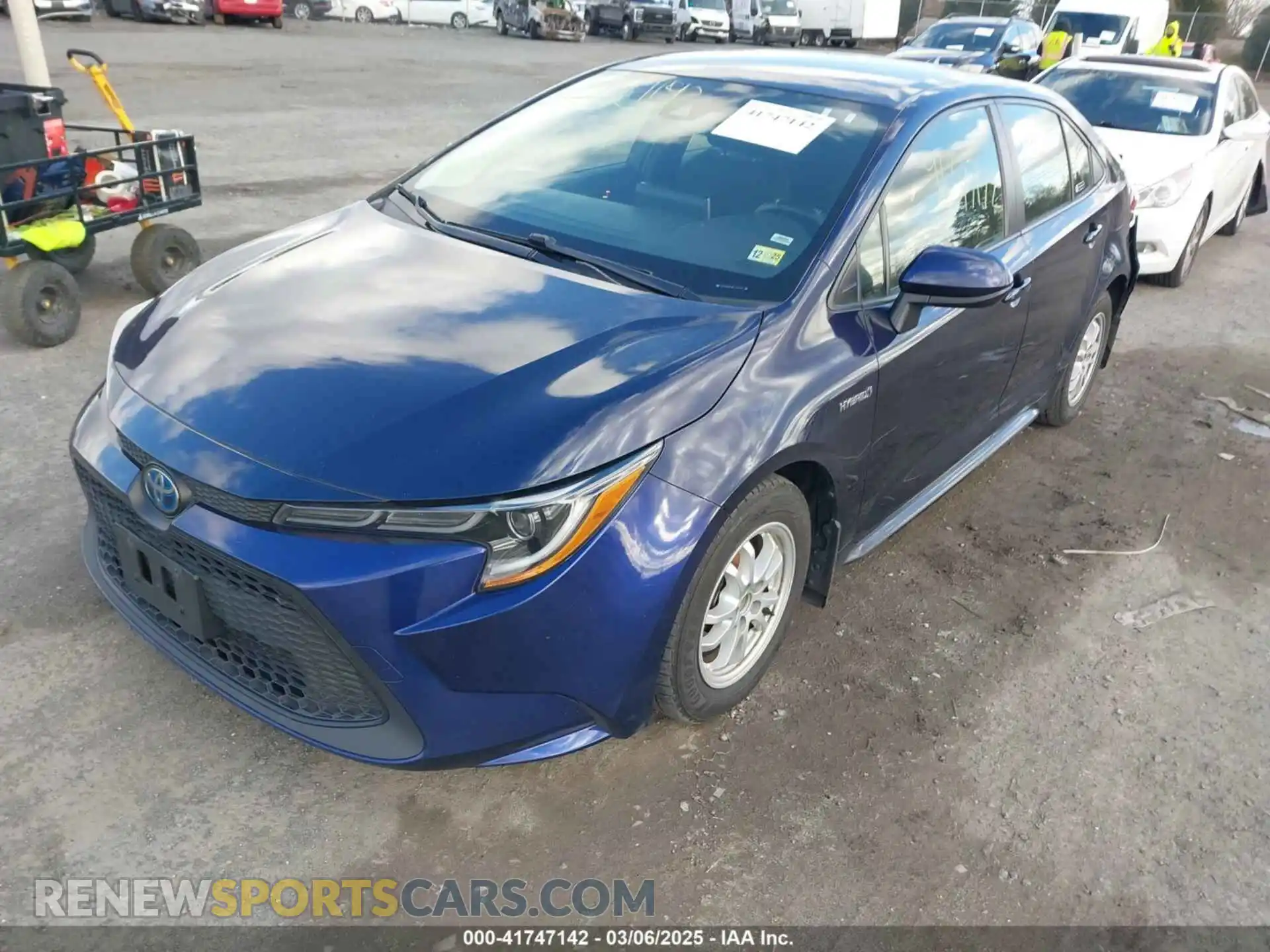 2 Photograph of a damaged car JTDEAMDE9MJ021431 TOYOTA COROLLA 2021