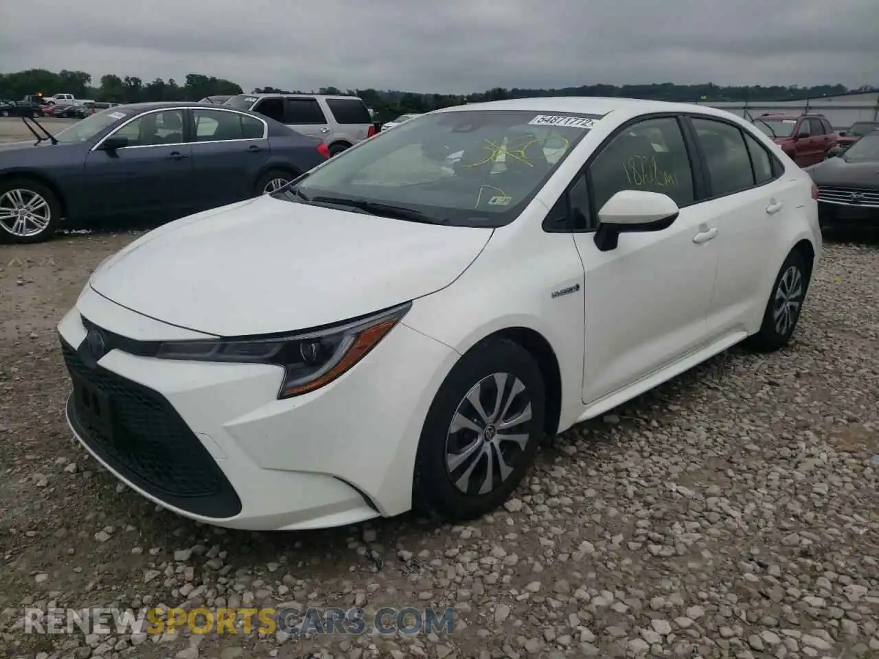 2 Photograph of a damaged car JTDEAMDE9MJ025513 TOYOTA COROLLA 2021