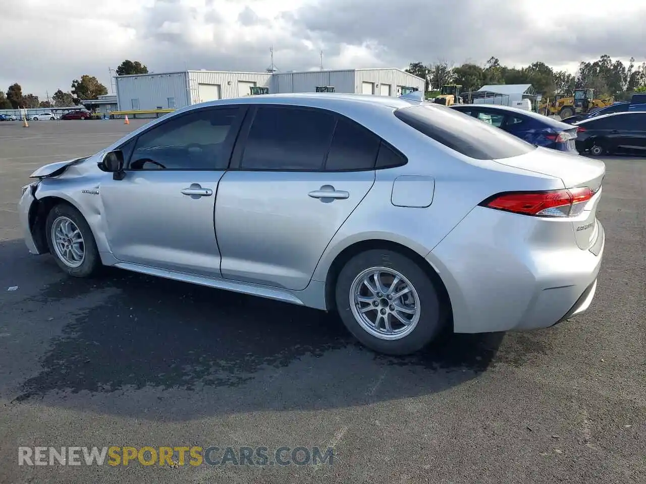 2 Photograph of a damaged car JTDEAMDE9MJ025575 TOYOTA COROLLA 2021