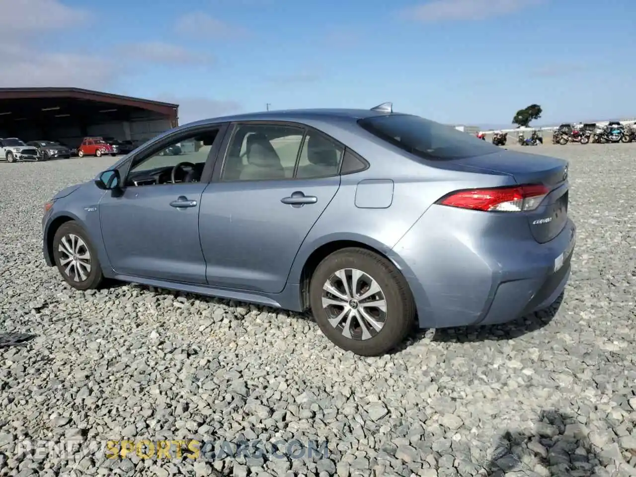 2 Photograph of a damaged car JTDEAMDE9MJ028346 TOYOTA COROLLA 2021