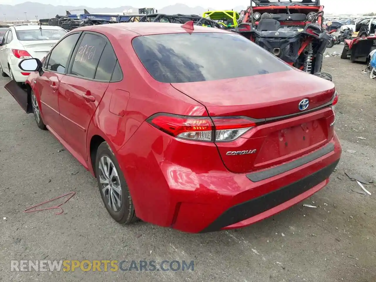 3 Photograph of a damaged car JTDEAMDE9MJ032171 TOYOTA COROLLA 2021
