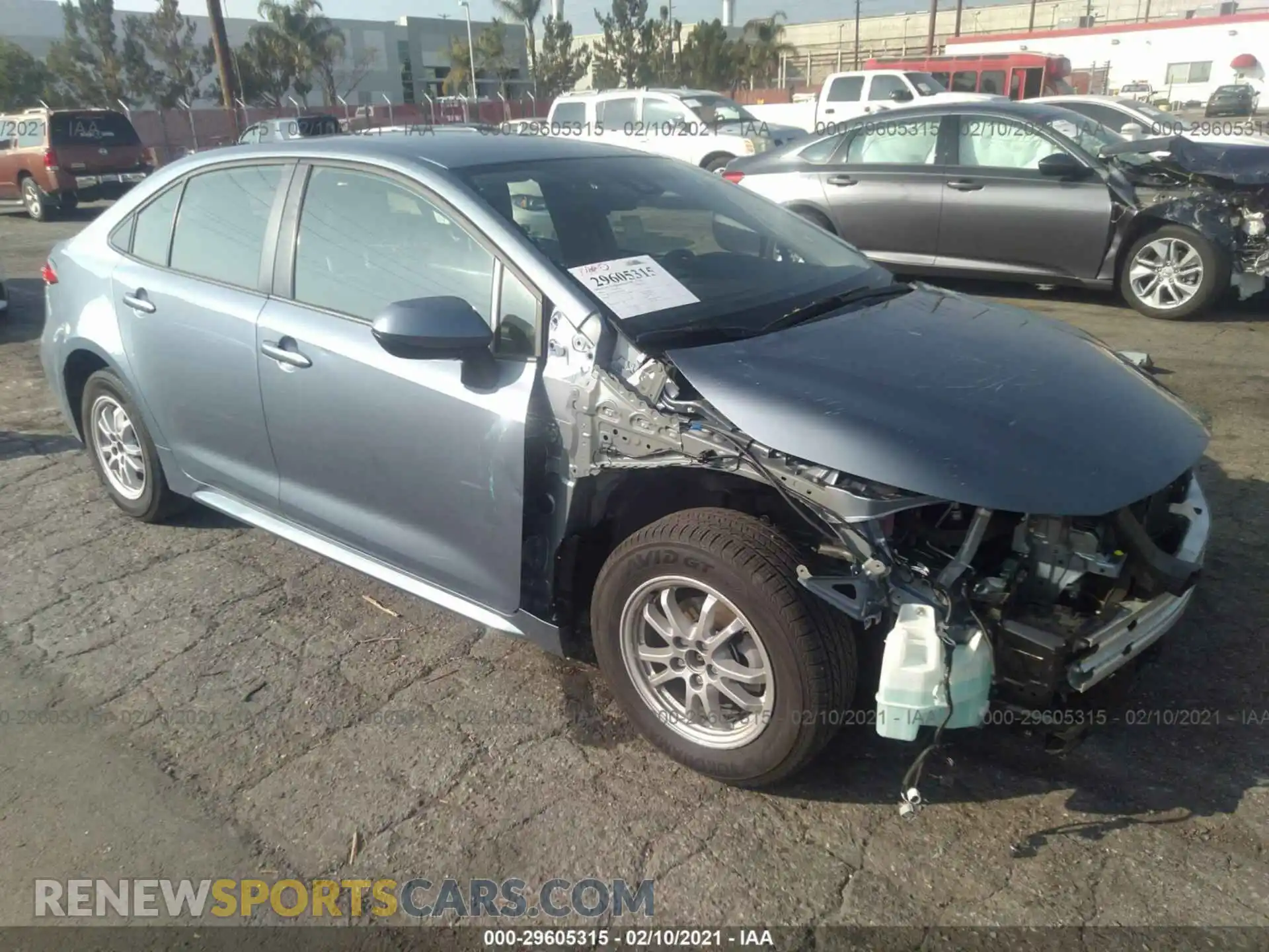 1 Photograph of a damaged car JTDEAMDEXMJ001432 TOYOTA COROLLA 2021