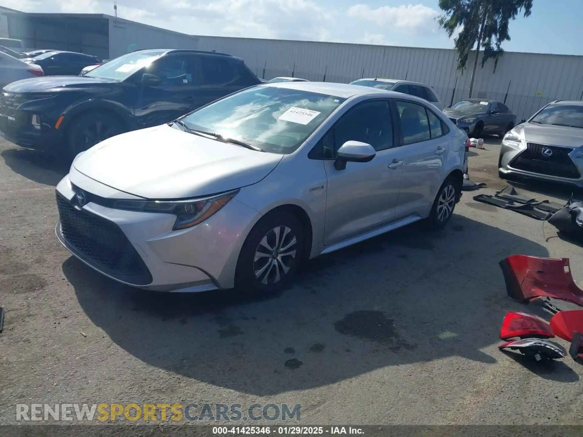 2 Photograph of a damaged car JTDEAMDEXMJ001494 TOYOTA COROLLA 2021