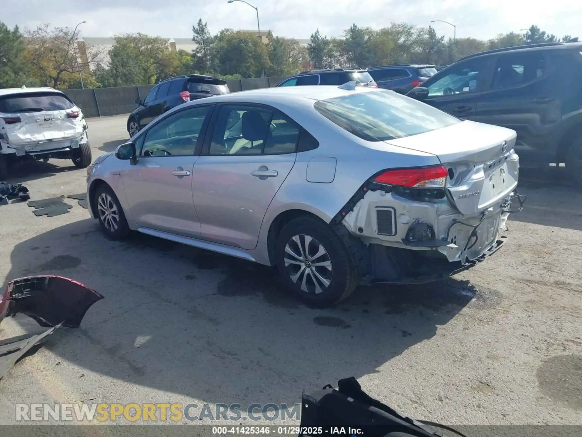 3 Photograph of a damaged car JTDEAMDEXMJ001494 TOYOTA COROLLA 2021