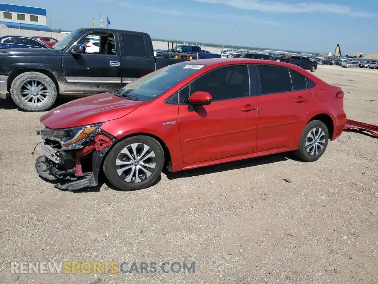 1 Photograph of a damaged car JTDEAMDEXMJ002242 TOYOTA COROLLA 2021