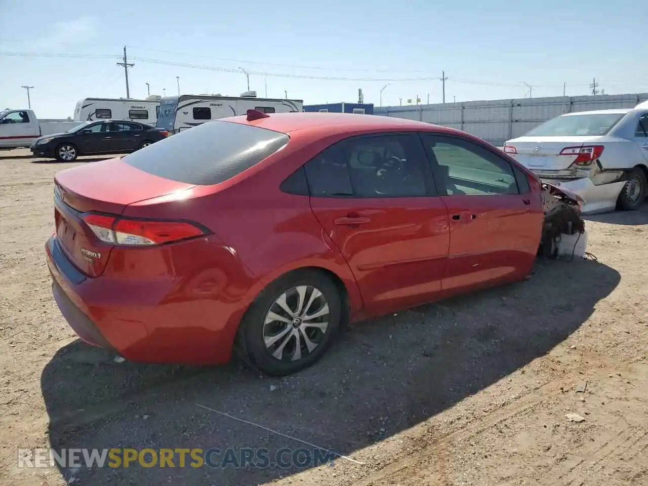 3 Photograph of a damaged car JTDEAMDEXMJ002242 TOYOTA COROLLA 2021