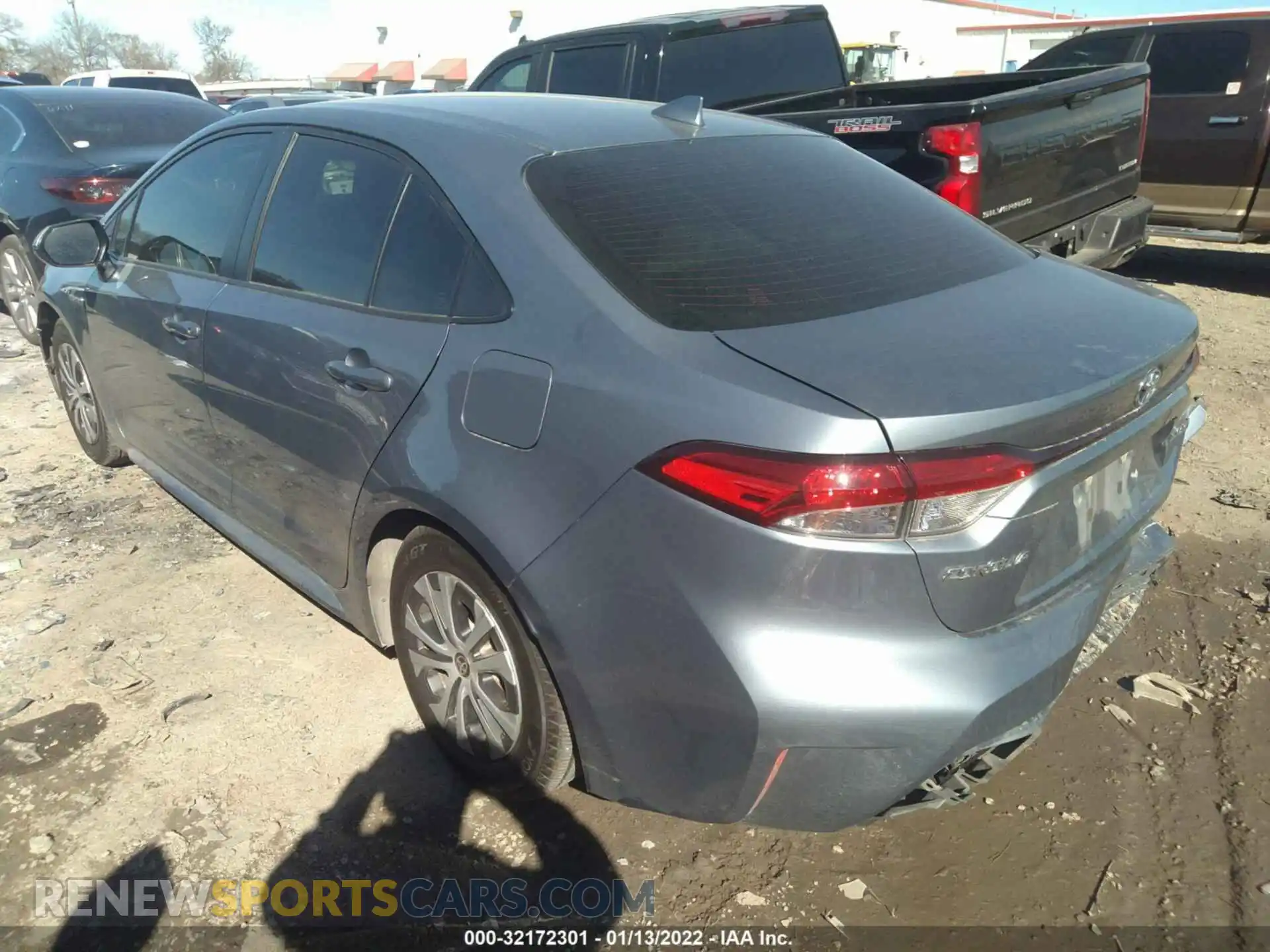 3 Фотография поврежденного автомобиля JTDEAMDEXMJ007196 TOYOTA COROLLA 2021