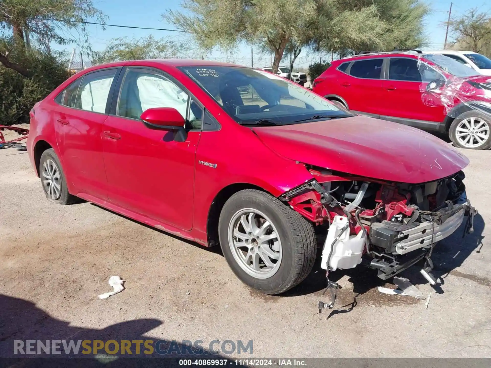 1 fotografías del automóvil dañado JTDEAMDEXMJ007487 TOYOTA COROLLA 2021