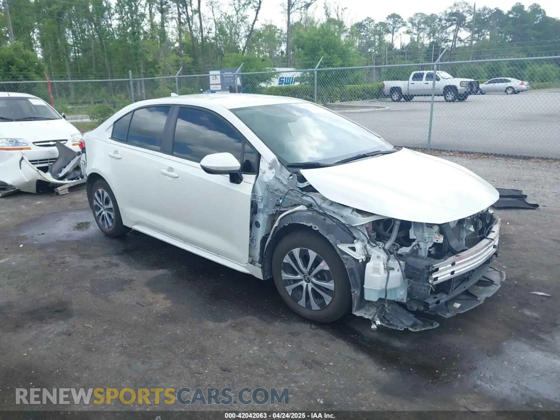 1 Photograph of a damaged car JTDEAMDEXMJ008929 TOYOTA COROLLA 2021