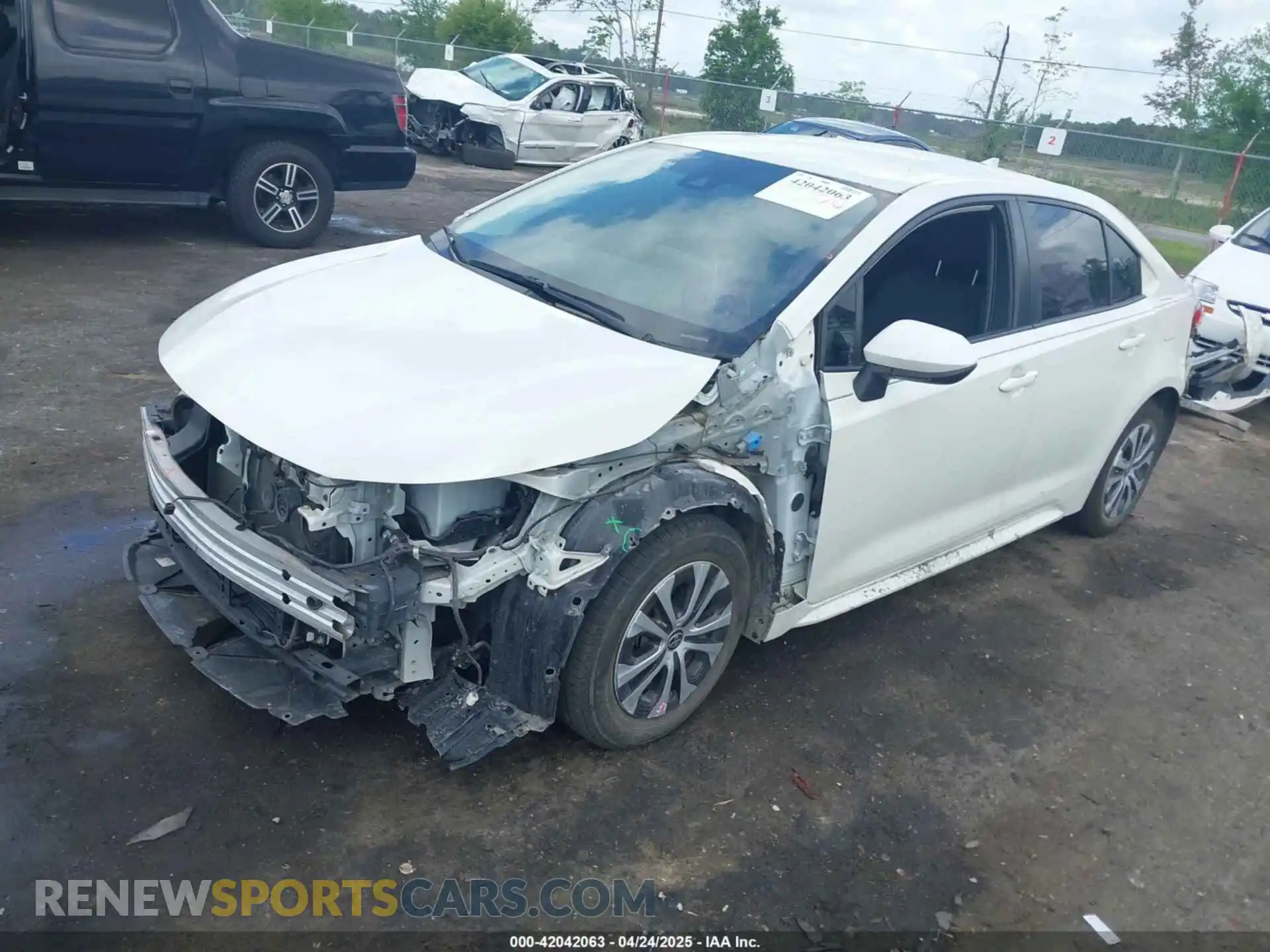 2 Photograph of a damaged car JTDEAMDEXMJ008929 TOYOTA COROLLA 2021