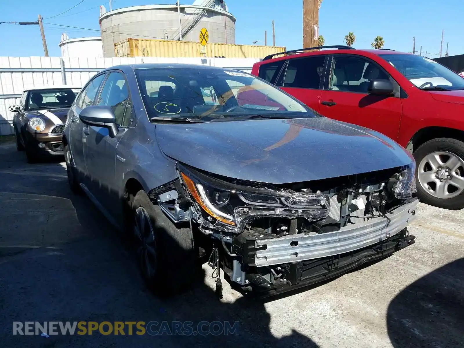 1 Photograph of a damaged car JTDEAMDEXMJ010227 TOYOTA COROLLA 2021