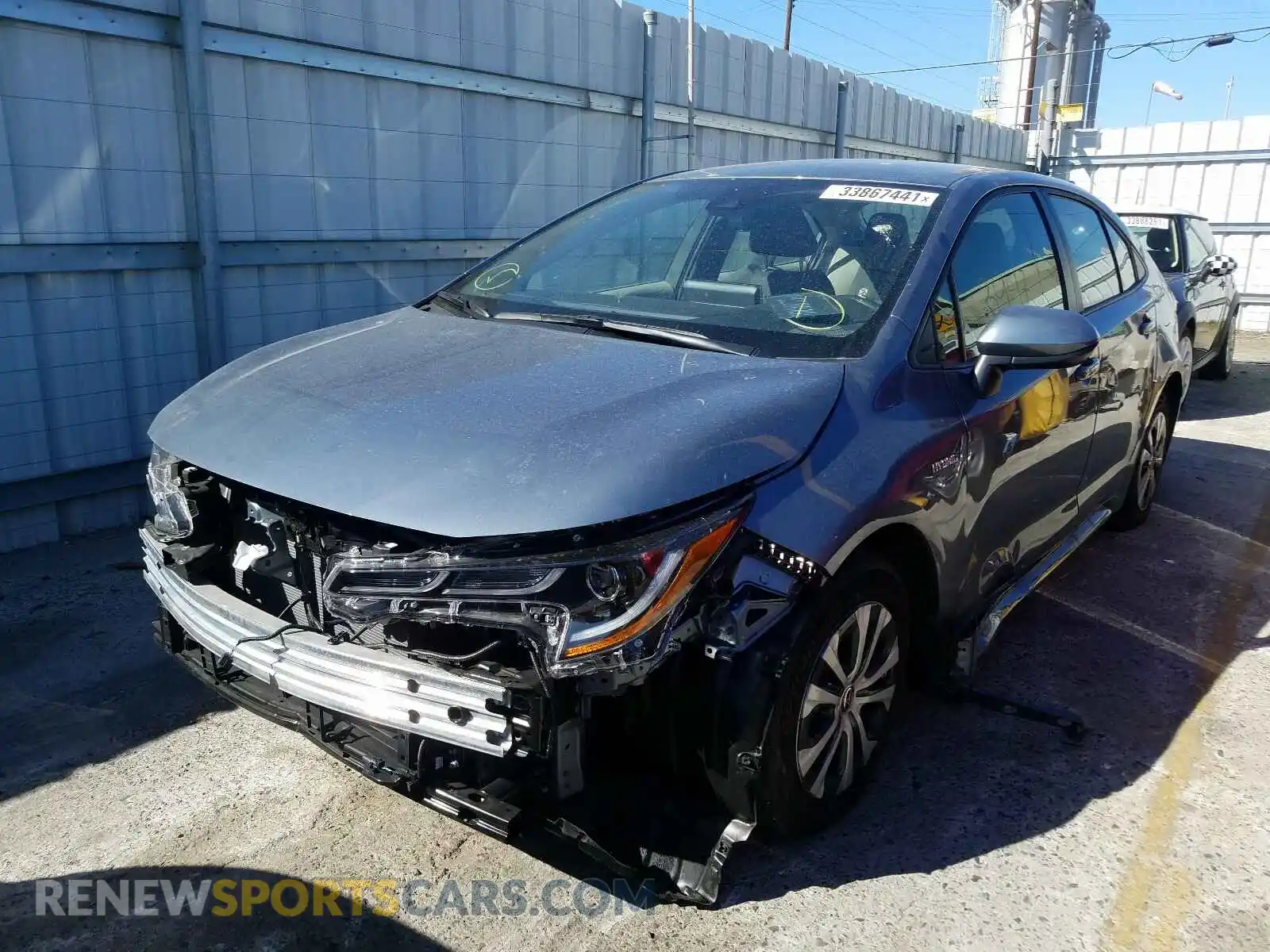 2 Photograph of a damaged car JTDEAMDEXMJ010227 TOYOTA COROLLA 2021