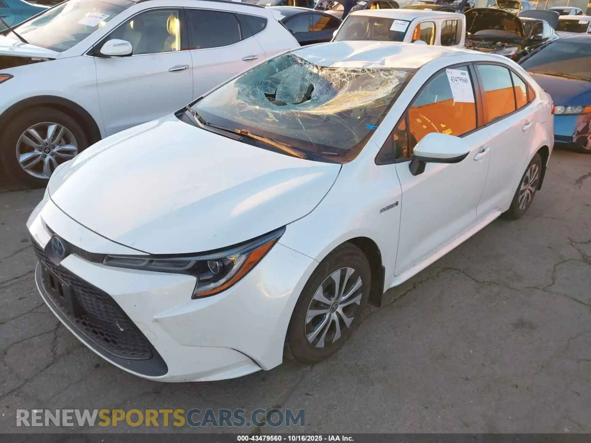 2 Photograph of a damaged car JTDEAMDEXMJ011782 TOYOTA COROLLA 2021