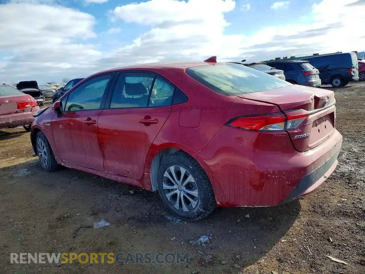 2 Photograph of a damaged car JTDEAMDEXMJ012575 TOYOTA COROLLA 2021