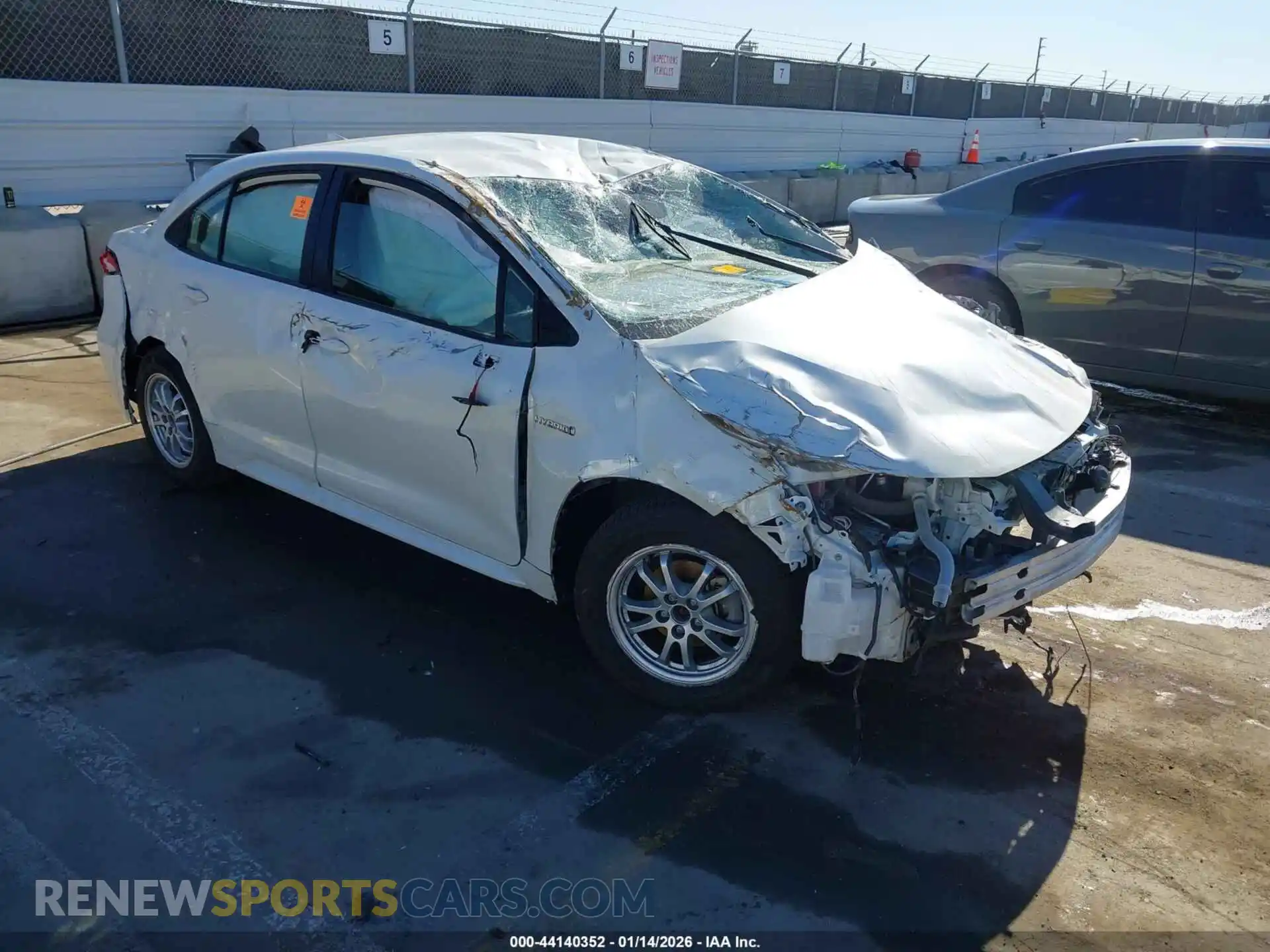 1 Photograph of a damaged car JTDEAMDEXMJ014780 TOYOTA COROLLA 2021
