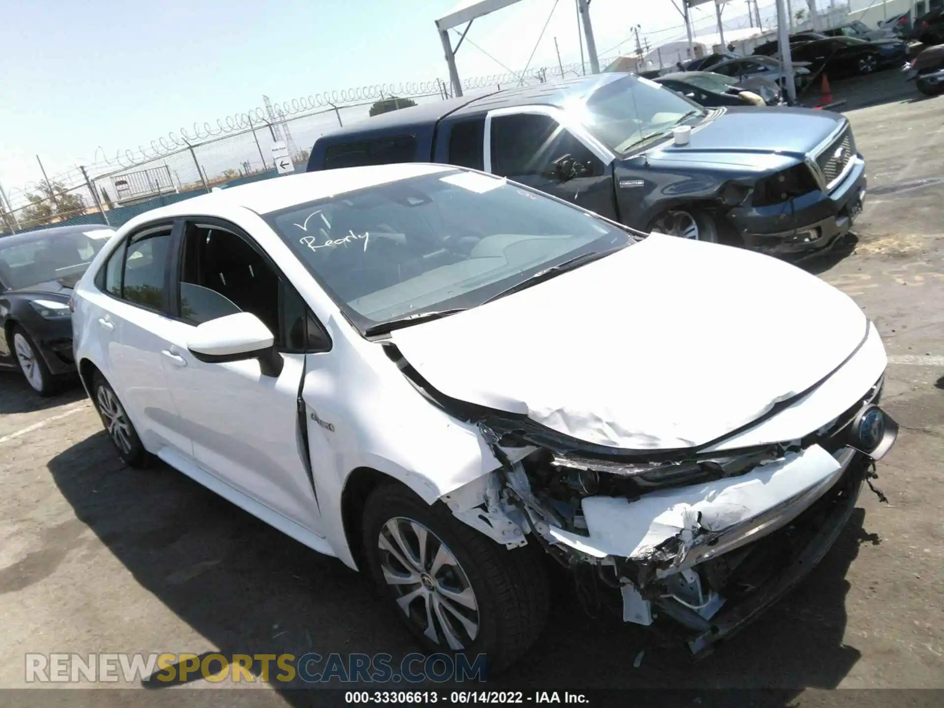 1 Photograph of a damaged car JTDEAMDEXMJ017713 TOYOTA COROLLA 2021