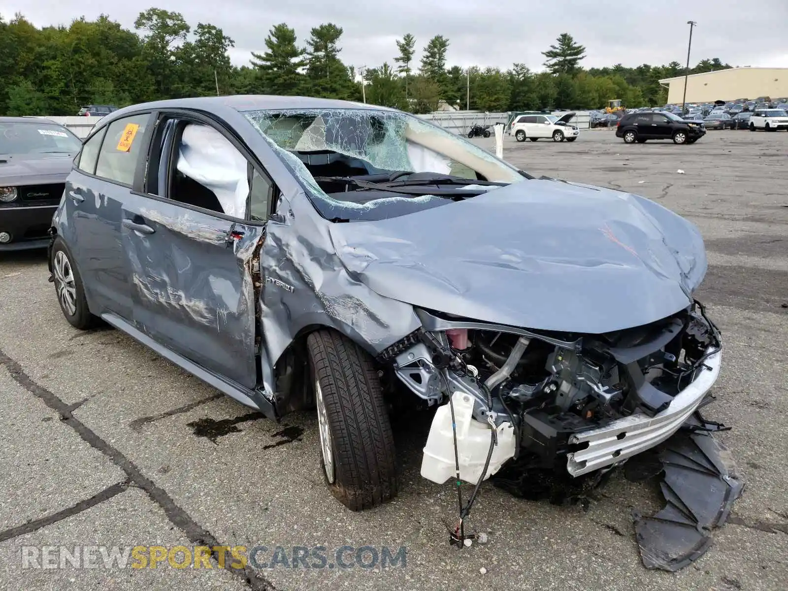 1 Photograph of a damaged car JTDEAMDEXMJ019204 TOYOTA COROLLA 2021