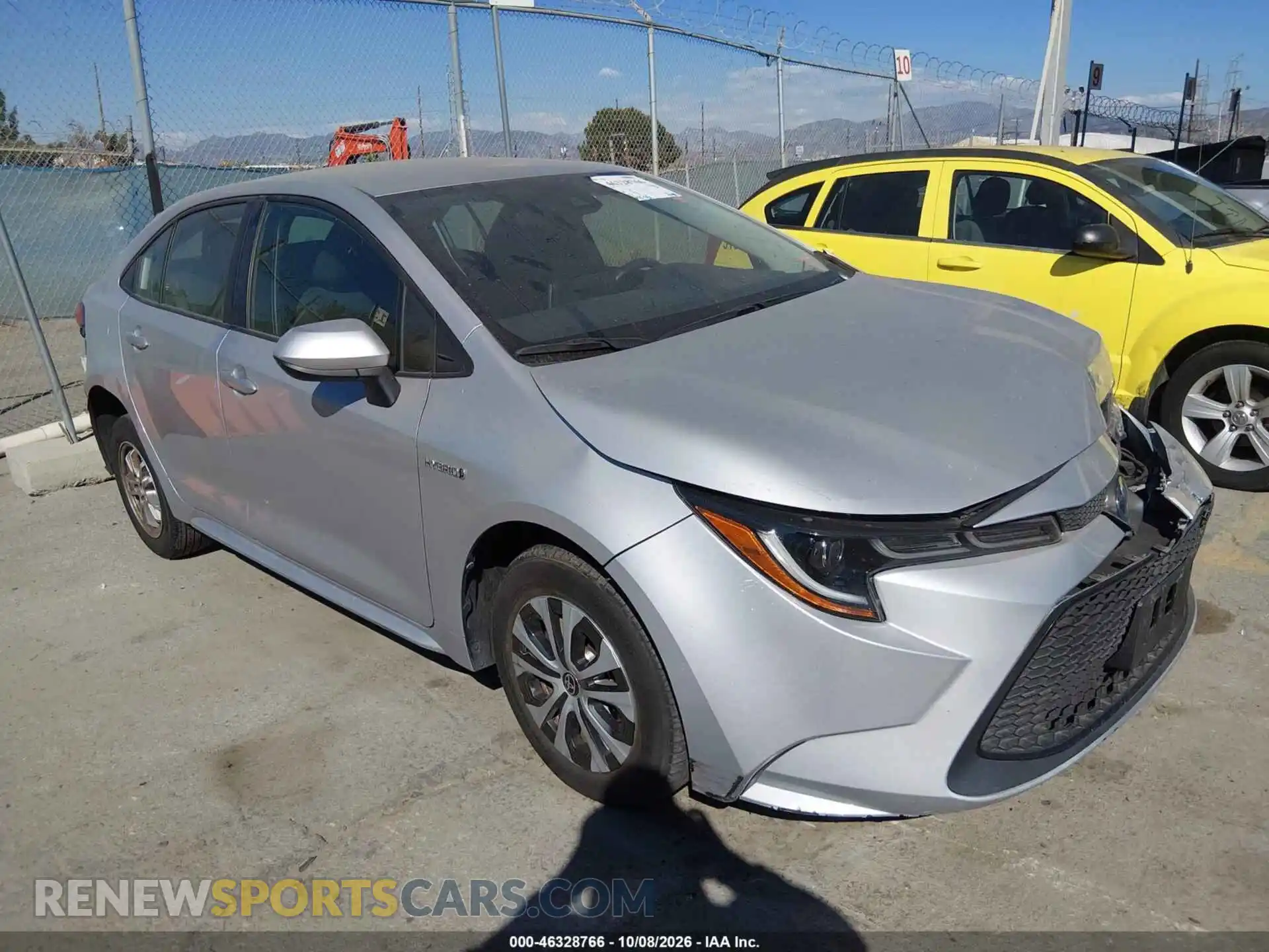 1 Photograph of a damaged car JTDEAMDEXMJ019896 TOYOTA COROLLA 2021