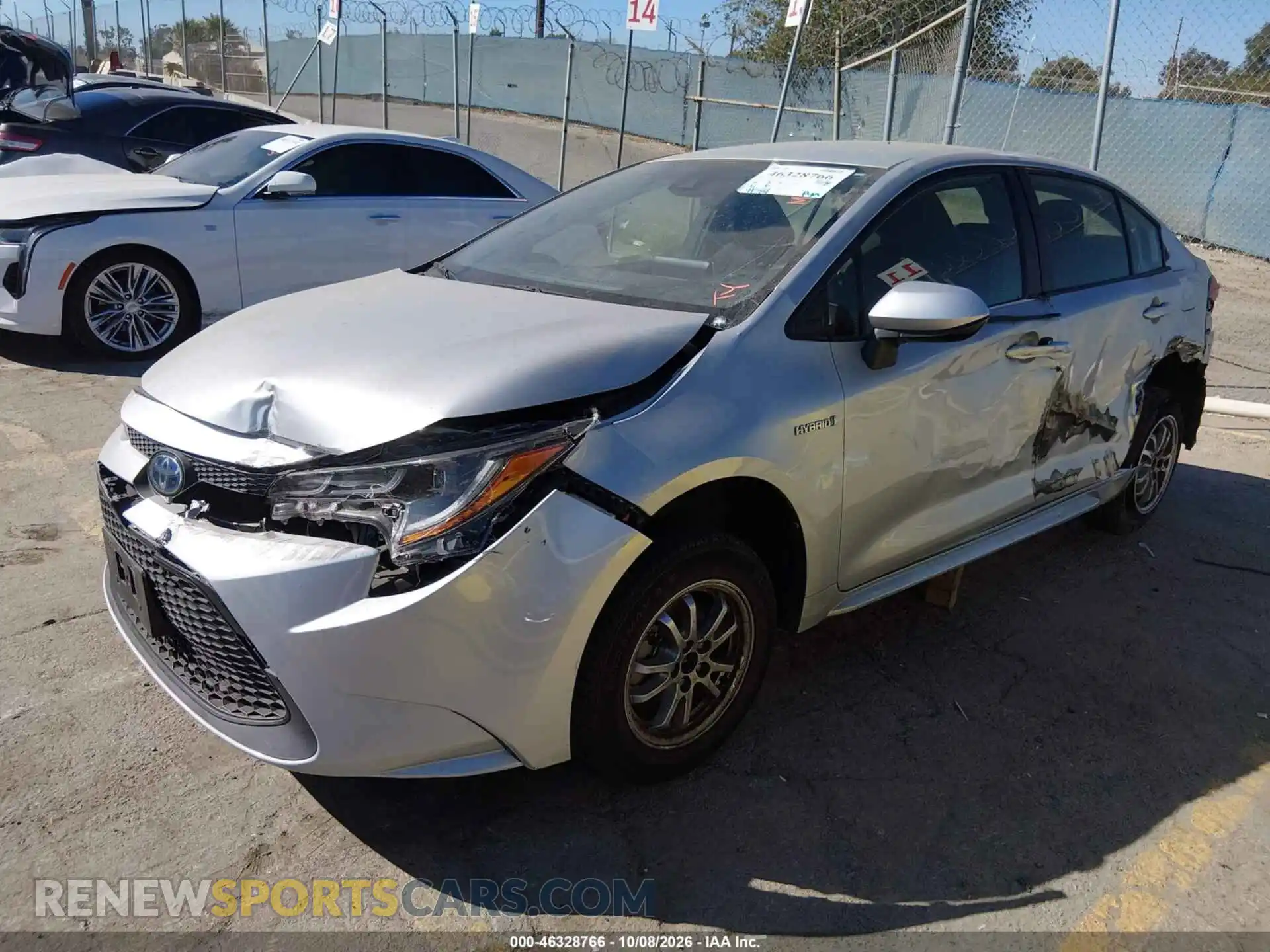 2 Photograph of a damaged car JTDEAMDEXMJ019896 TOYOTA COROLLA 2021