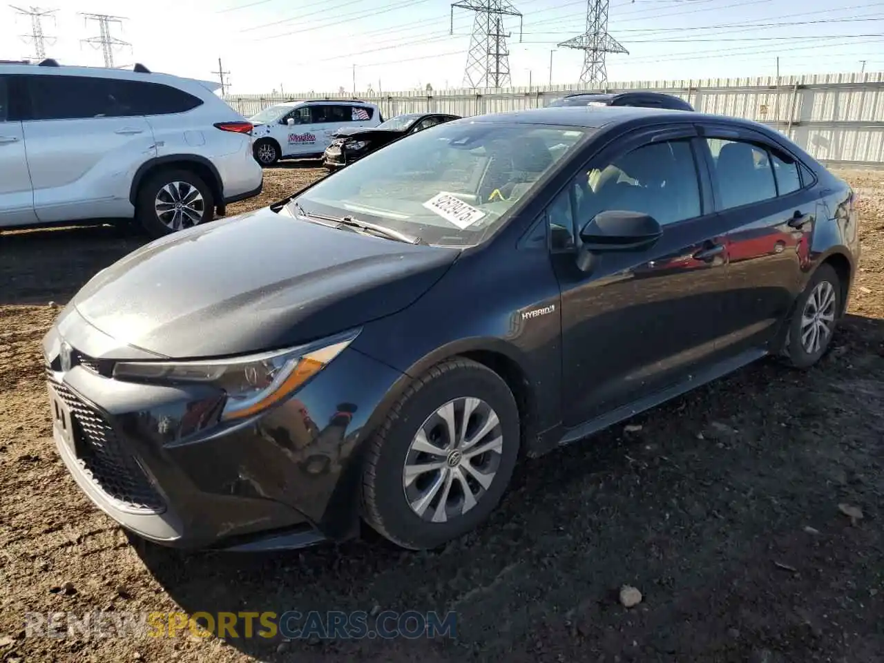 1 Photograph of a damaged car JTDEAMDEXMJ022264 TOYOTA COROLLA 2021