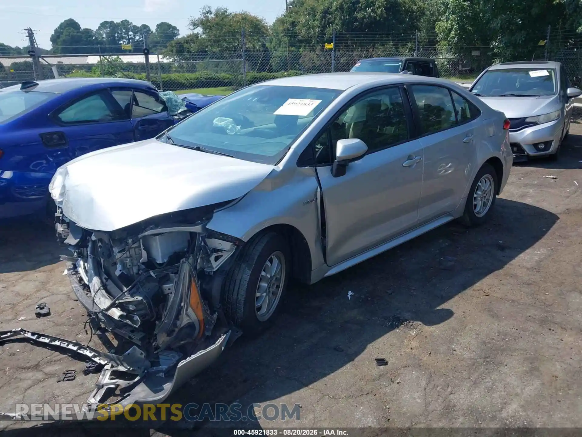 2 Photograph of a damaged car JTDEAMDEXMJ024435 TOYOTA COROLLA 2021