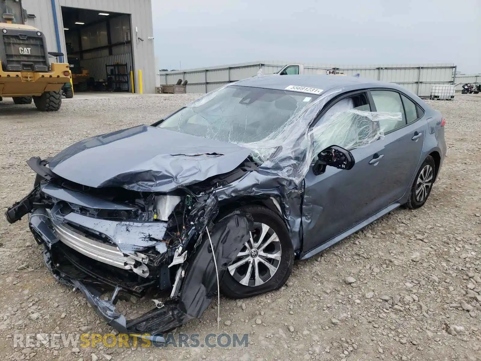 2 Photograph of a damaged car JTDEAMDEXMJ025231 TOYOTA COROLLA 2021