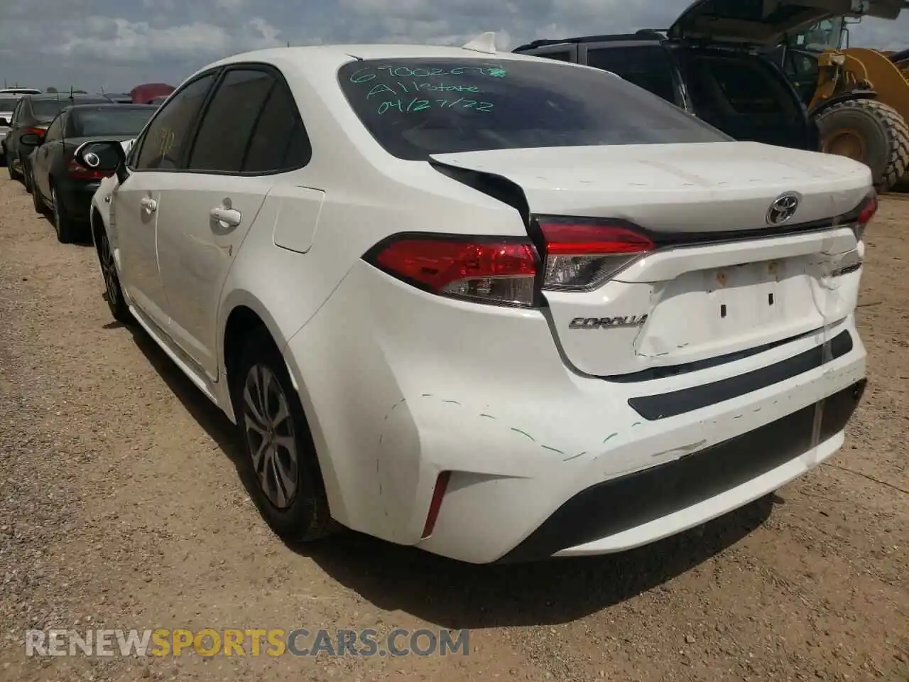 3 Photograph of a damaged car JTDEAMDEXMJ028923 TOYOTA COROLLA 2021