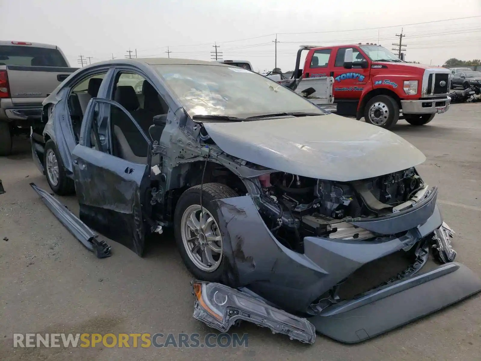 1 Photograph of a damaged car JTDEAMDEXMJ031532 TOYOTA COROLLA 2021