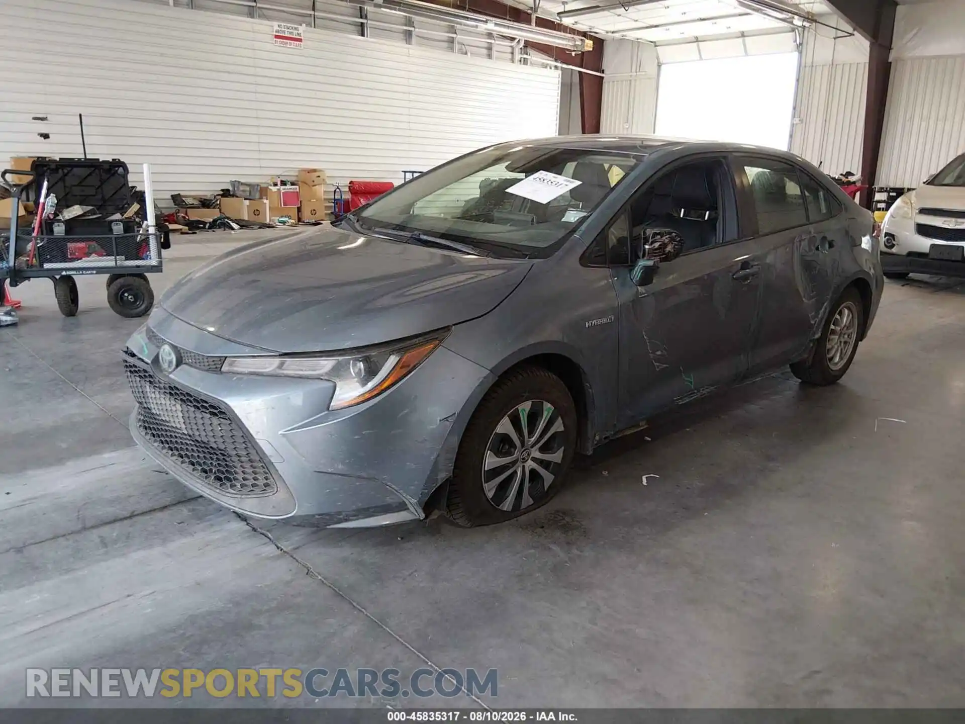 2 fotografías del automóvil dañado JTDEAMDEXMJ031577 TOYOTA COROLLA 2021
