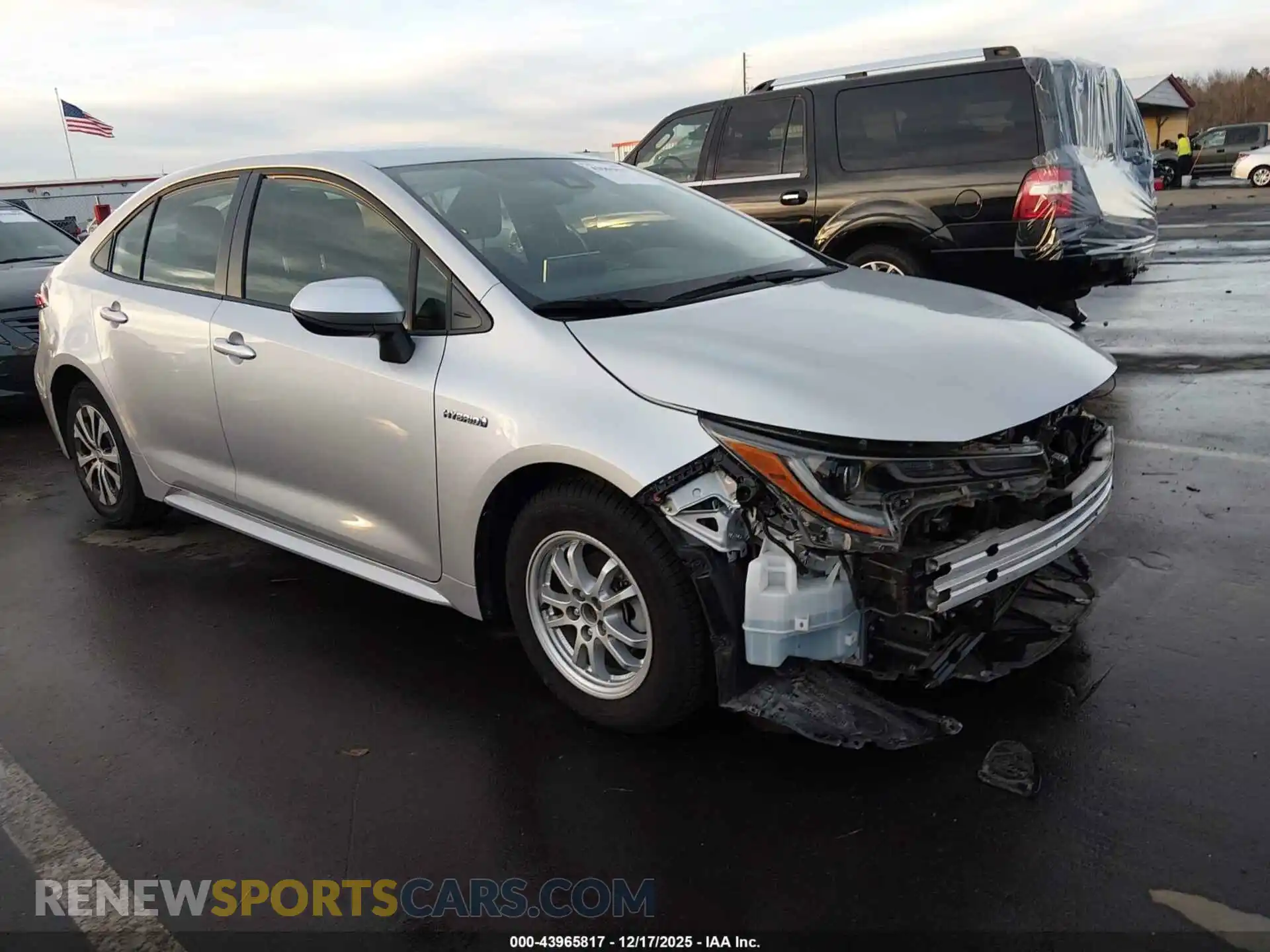 1 Photograph of a damaged car JTDEAMDEXMJ034141 TOYOTA COROLLA 2021