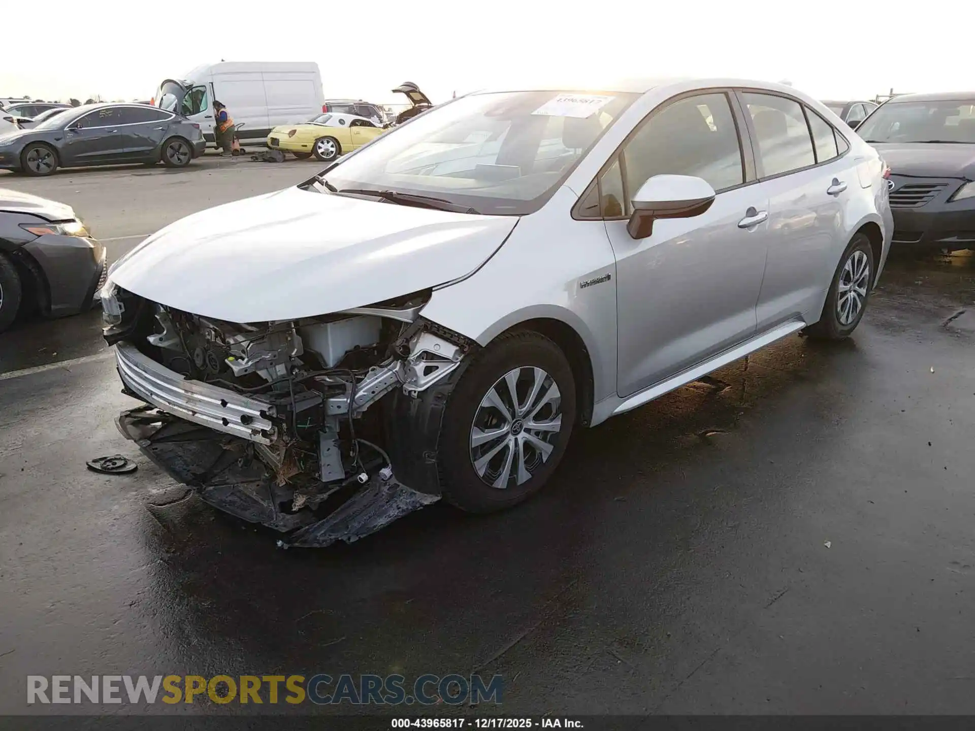2 Photograph of a damaged car JTDEAMDEXMJ034141 TOYOTA COROLLA 2021