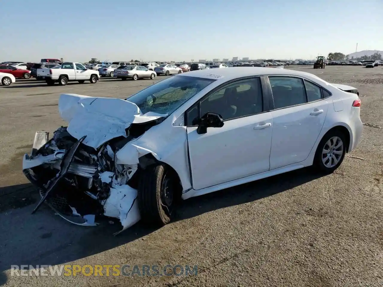 1 Photograph of a damaged car JTDEPMAE0MJ118049 TOYOTA COROLLA 2021