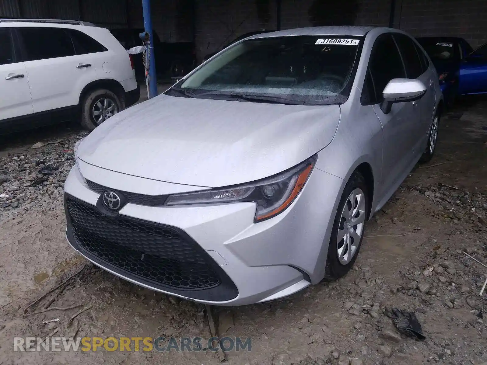 2 Photograph of a damaged car JTDEPMAE0MJ118942 TOYOTA COROLLA 2021