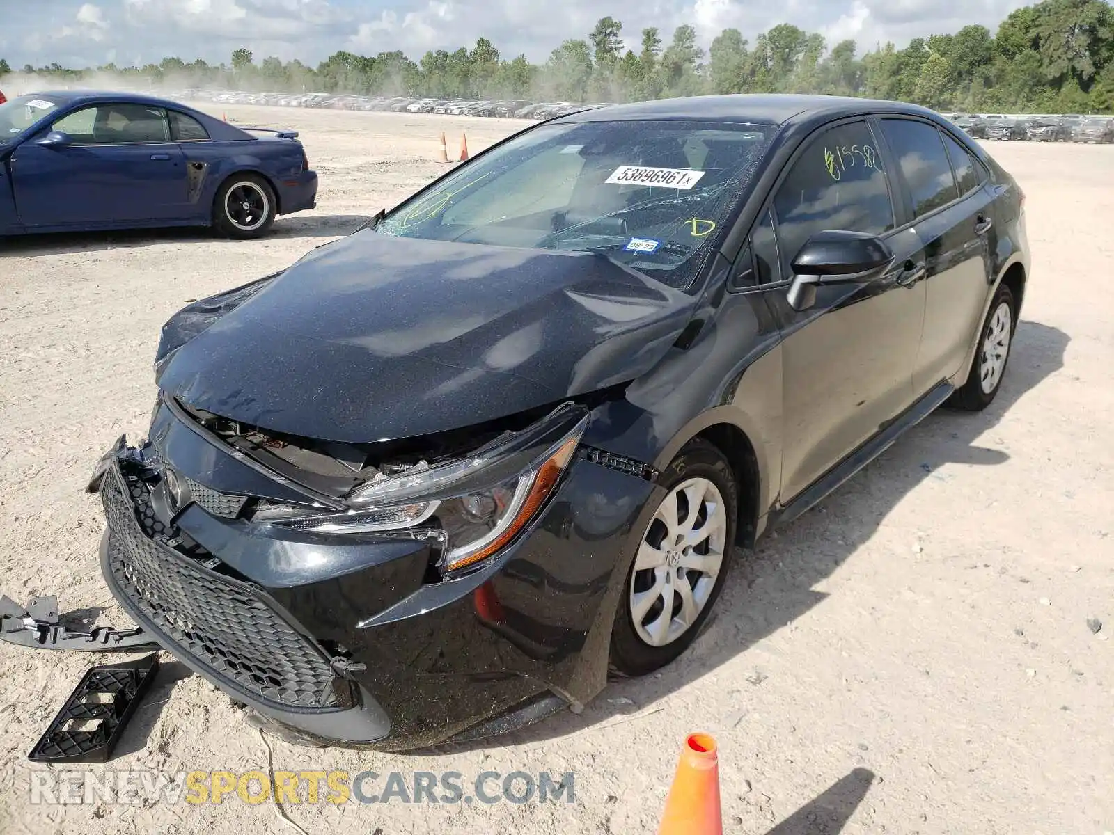 2 Photograph of a damaged car JTDEPMAE0MJ120738 TOYOTA COROLLA 2021