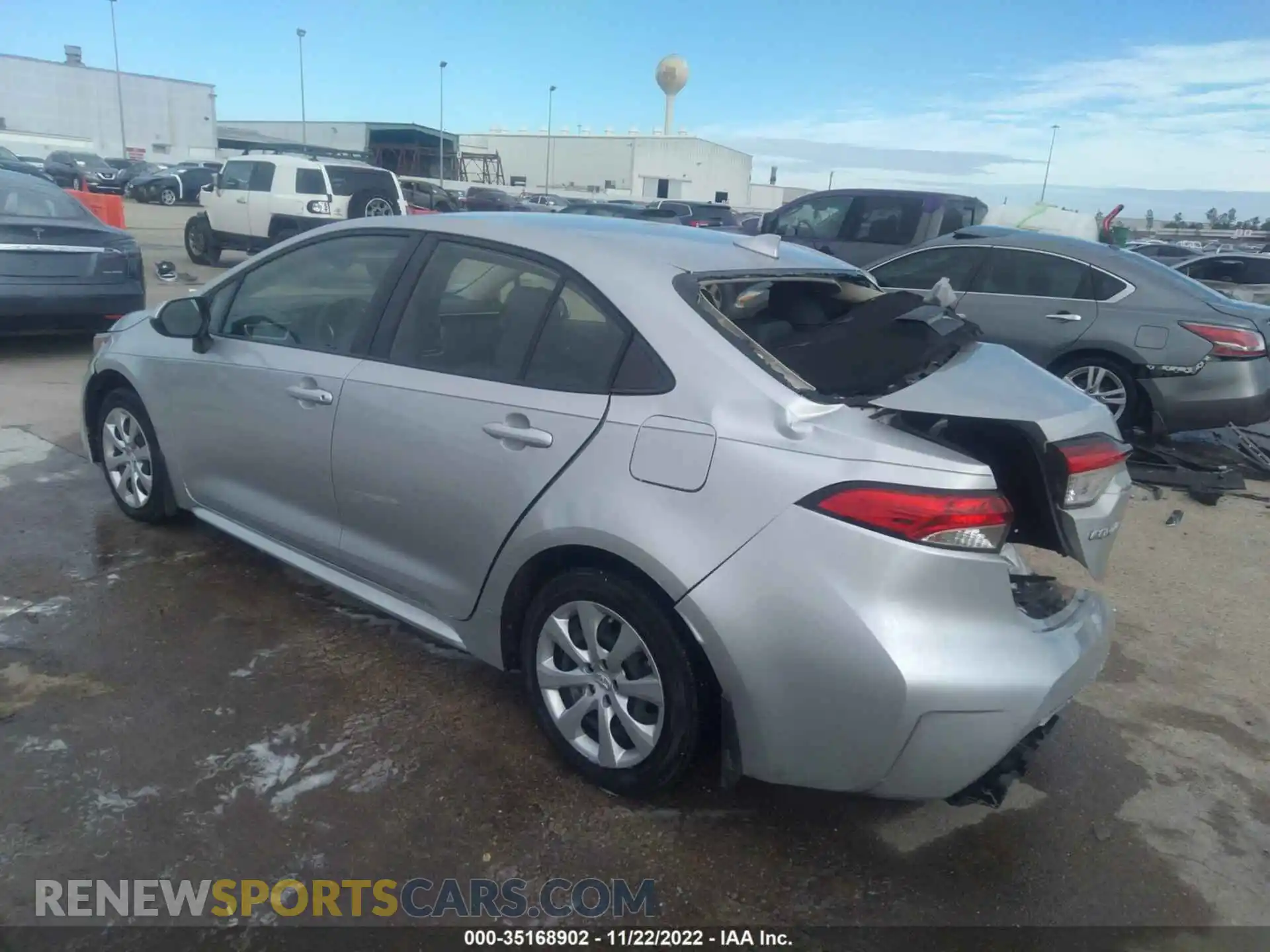 3 Photograph of a damaged car JTDEPMAE0MJ121310 TOYOTA COROLLA 2021