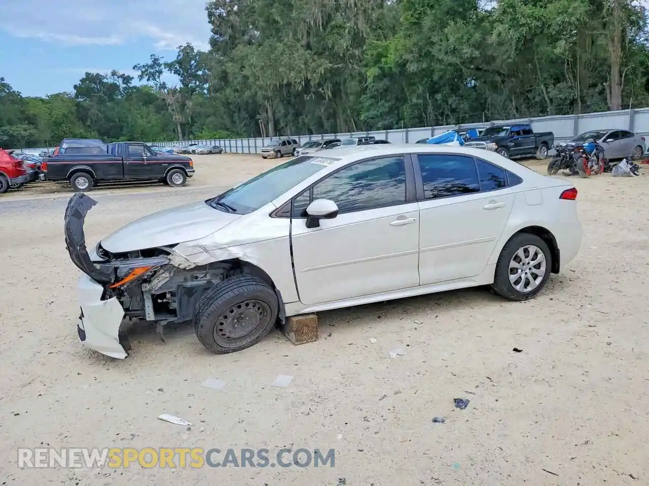 1 Photograph of a damaged car JTDEPMAE0MJ126717 TOYOTA COROLLA 2021