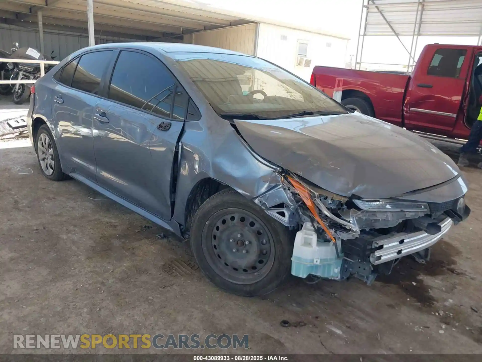 1 Photograph of a damaged car JTDEPMAE0MJ127348 TOYOTA COROLLA 2021