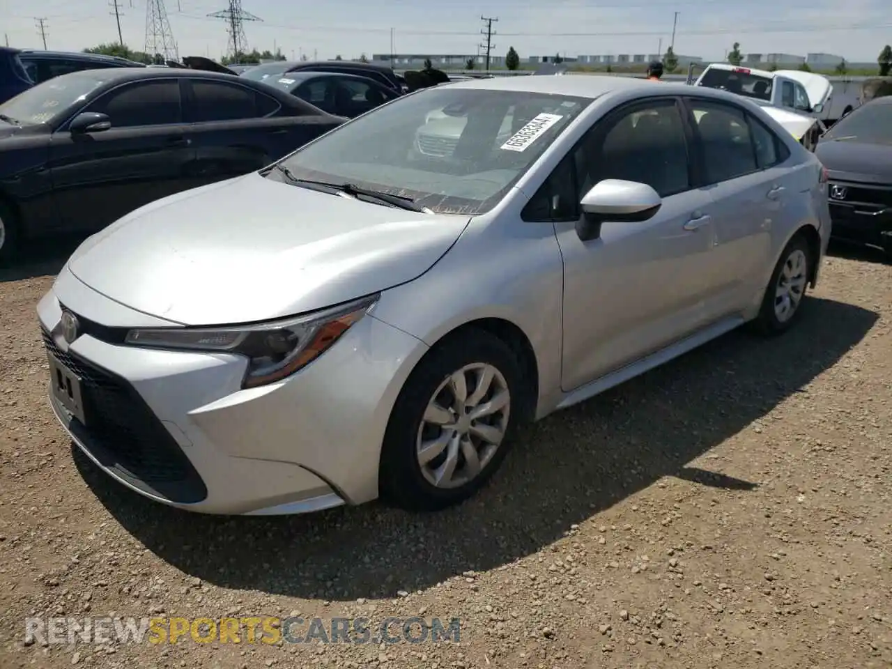 1 Photograph of a damaged car JTDEPMAE0MJ128337 TOYOTA COROLLA 2021