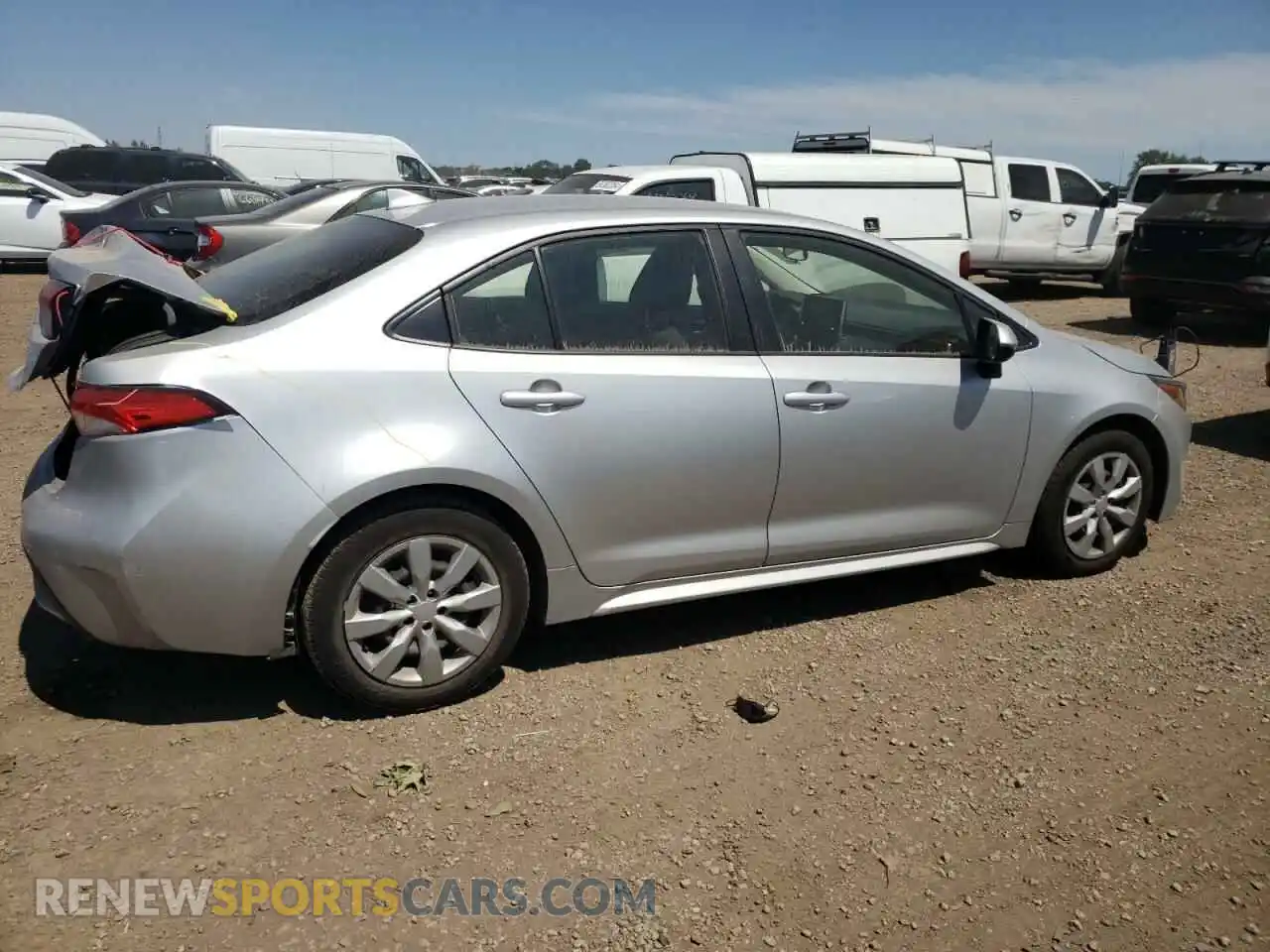 3 Photograph of a damaged car JTDEPMAE0MJ128337 TOYOTA COROLLA 2021