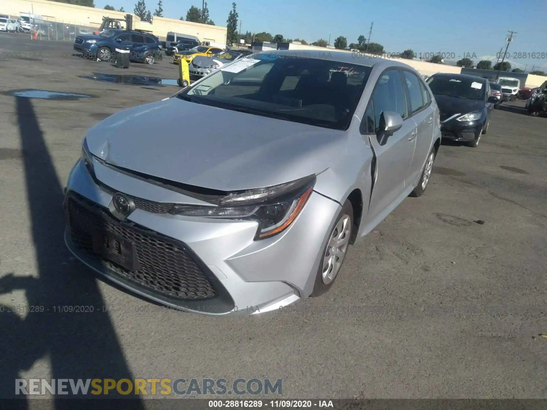 2 Photograph of a damaged car JTDEPMAE0MJ130153 TOYOTA COROLLA 2021