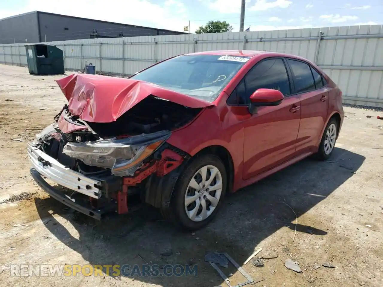 2 Фотография поврежденного автомобиля JTDEPMAE0MJ130413 TOYOTA COROLLA 2021