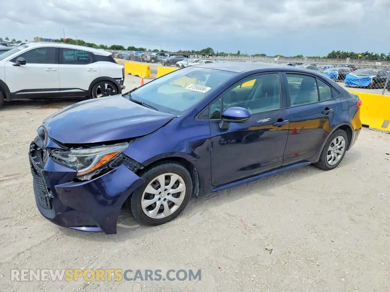 1 Photograph of a damaged car JTDEPMAE0MJ133294 TOYOTA COROLLA 2021