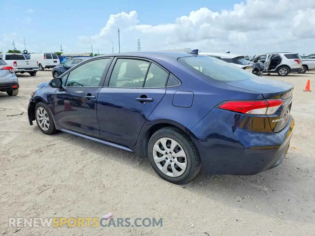 2 Photograph of a damaged car JTDEPMAE0MJ133294 TOYOTA COROLLA 2021