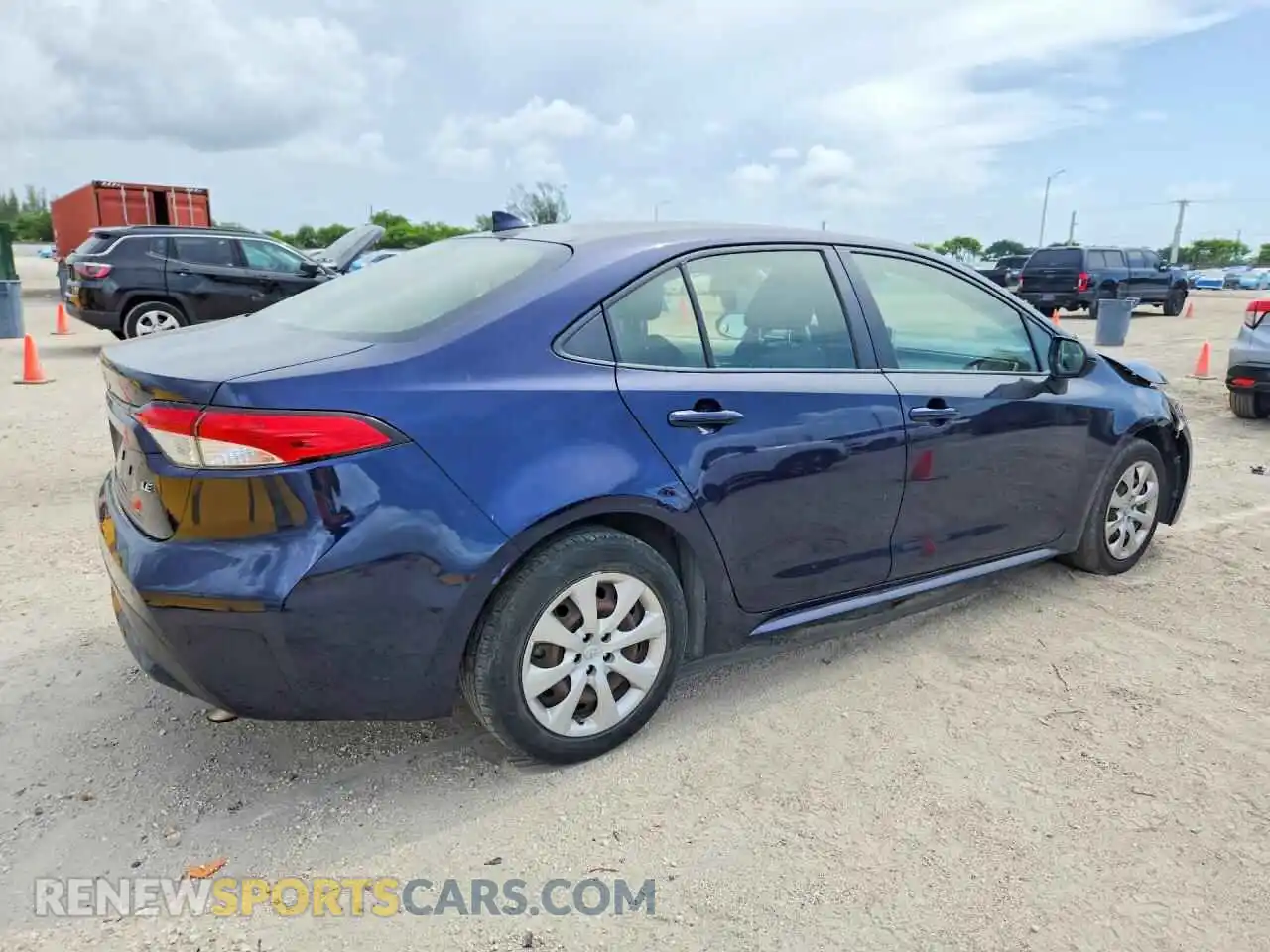 3 Photograph of a damaged car JTDEPMAE0MJ133294 TOYOTA COROLLA 2021