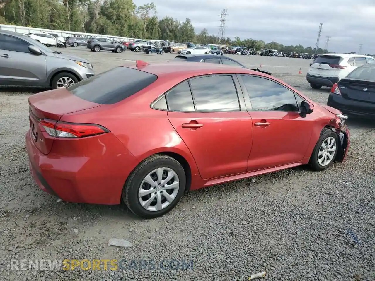 3 Photograph of a damaged car JTDEPMAE0MJ135501 TOYOTA COROLLA 2021